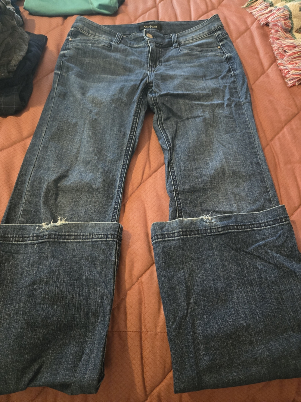 White House Black Market Dark Blue Boot Cut Jeans